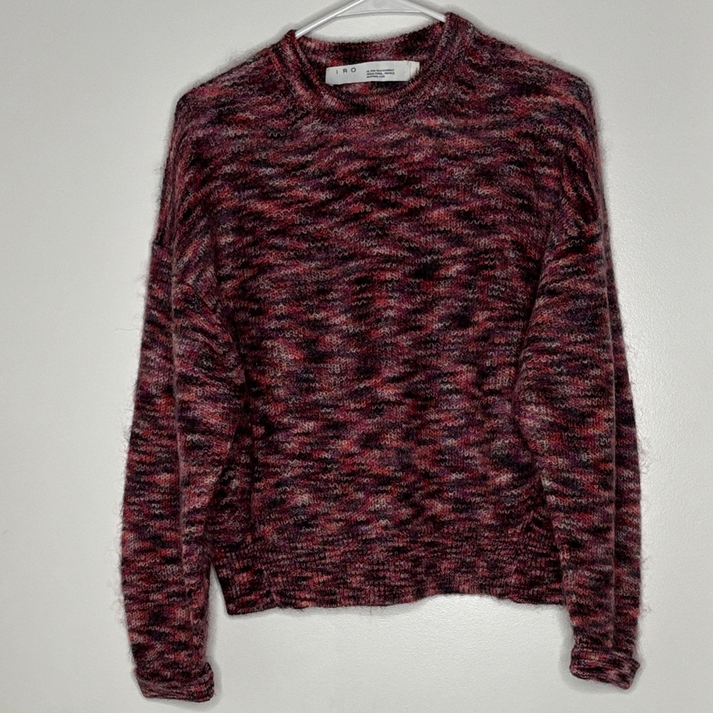 IRO Red and Black Knit Sweater